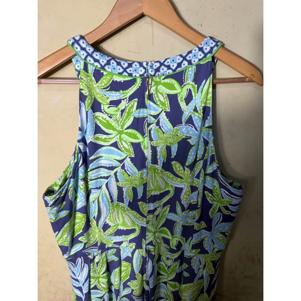 NEW Lilly Pulitzer Carmilla Maxi Dress in Sapphire Pool Tropical Tango Size 14 - Picture 10 of 10
